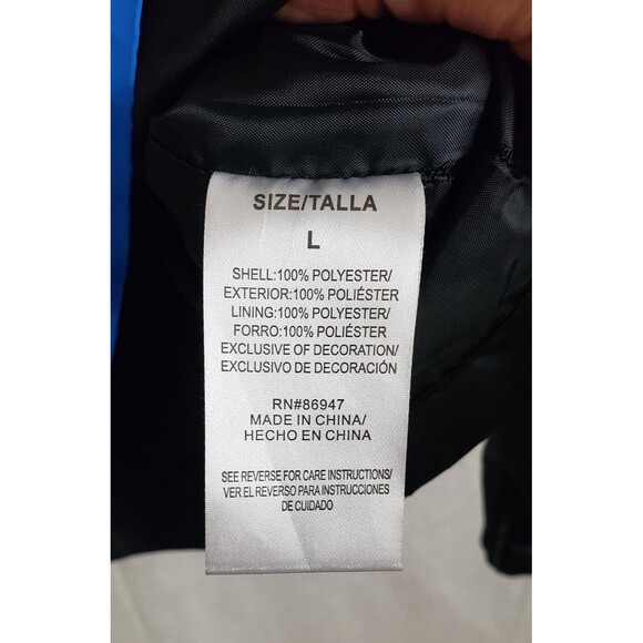 Polaroid Jacket Mens Large Black Rainbow Windbreaker Pullover Hooded 320 OneStep - Picture 8 of 12